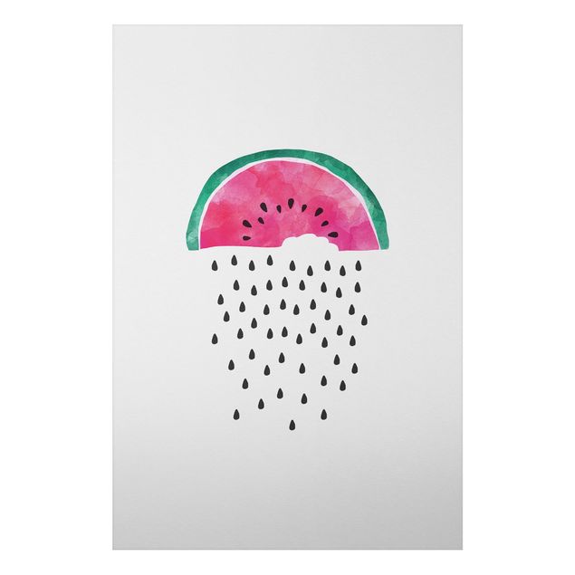 Alu-Dibond - Wassermelonen Regen - Querformat