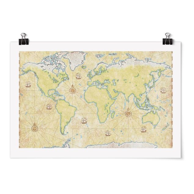 Poster bestellen World Map