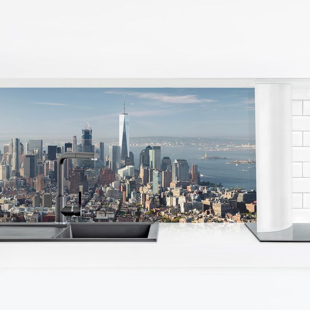 Küchenrückwand selbstklebend Blick vom Empire State Building