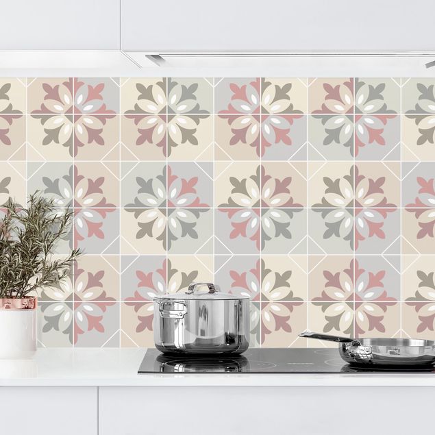 Platte Küchenrückwand Geometrische Fliesen - Bari