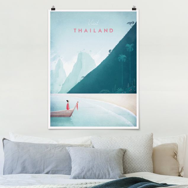 Poster Berge Reiseposter - Thailand