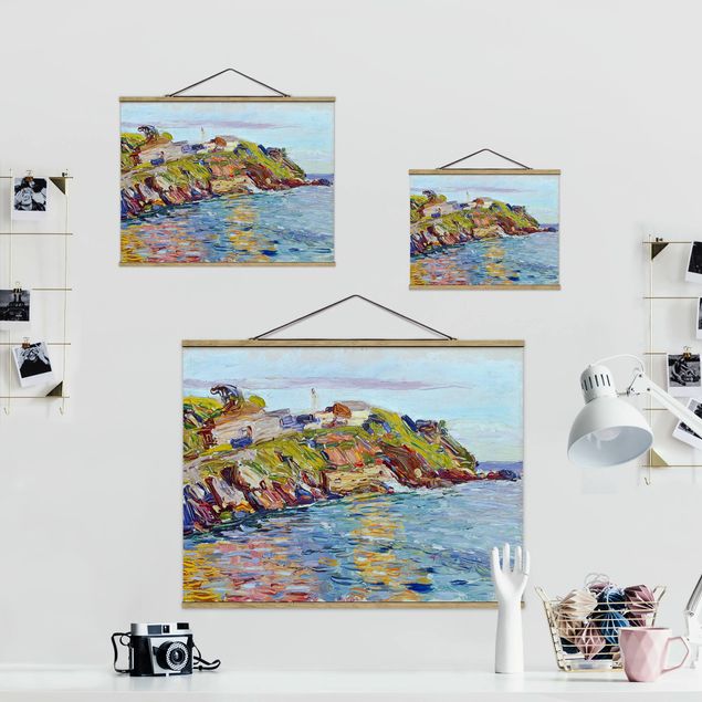 Stoffbild mit Posterleisten - Wassily Kandinsky - Bucht Rapallo - Querformat 4:3
