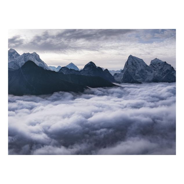 Küchenspritzschutz Wolkenmeer im Himalaya