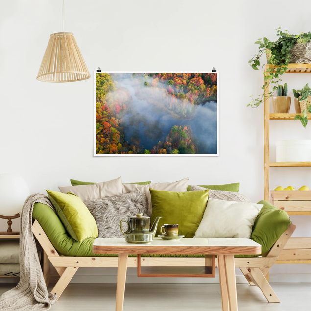 Landschaft Poster kaufen Luftbild - Herbst Symphonie