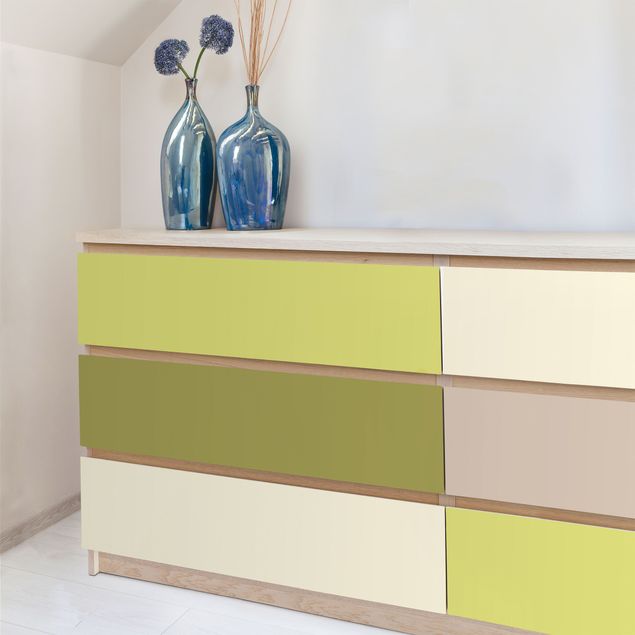 Möbelfolie Uni - Frühlingsfrische Farben - Kaschmir Macchiato Pastellgrün Bambus