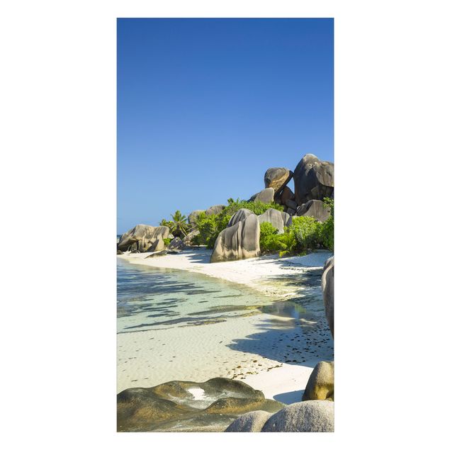 Duschrückwand - Traumstrand Seychellen