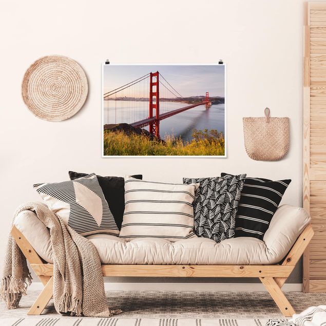 Poster - Golden Gate Bridge in San Francisco - Querformat 3:4