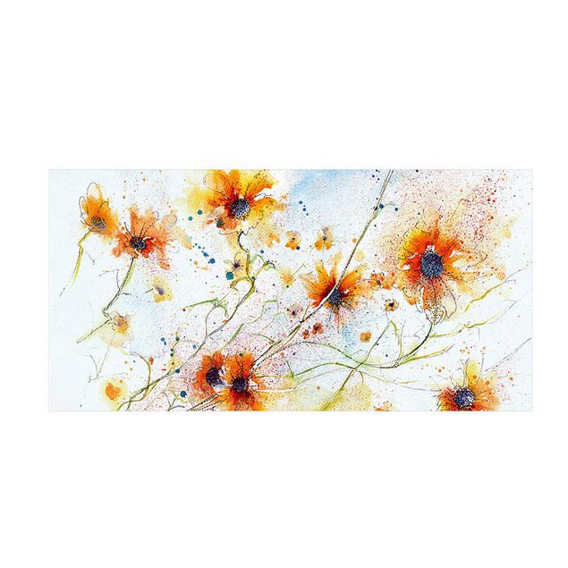 teppich mit blumenmuster Painted Flowers