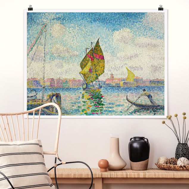 Wand Poster XXL Henri Edmond Cross - Segelboote auf dem Giudecca