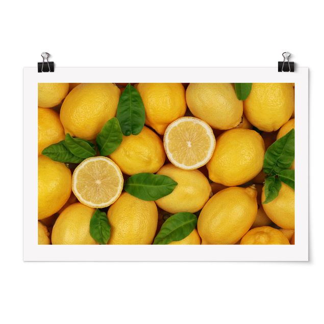 Poster Saftige Zitronen