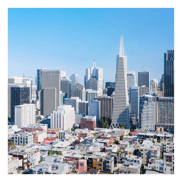 Alu-Dibond - San Francisco Skyline - Quadrat