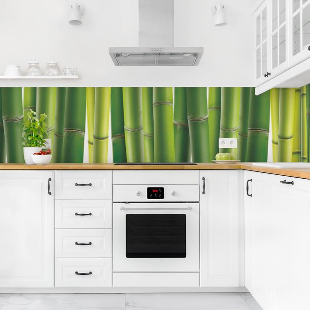 Wandpaneele Küche Bambuspflanzen II