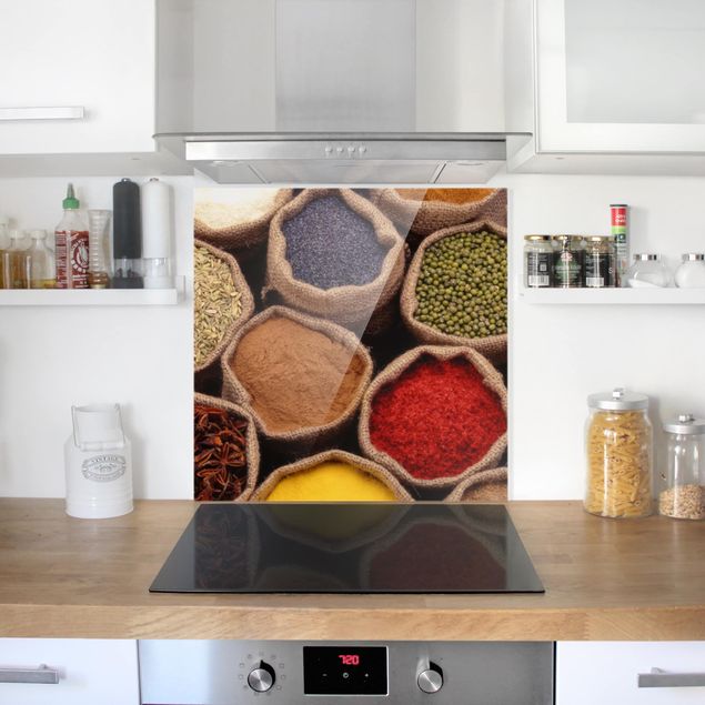 Spritzschutz Küche Colourful Spices
