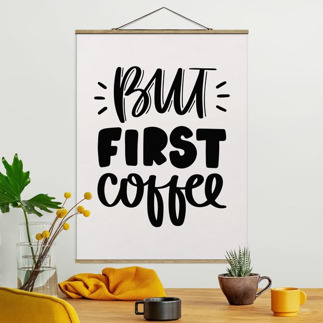 Wandbilder But first Coffee