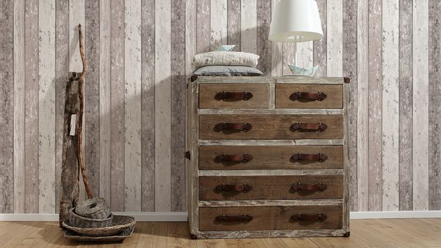 Fototapete selbstklebend A.S. Création Best of Wood`n Stone 2nd Edition in Braun Creme - 855053