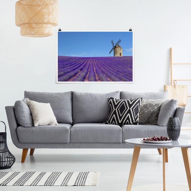 Landschaftsposter Lavendelduft in der Provence