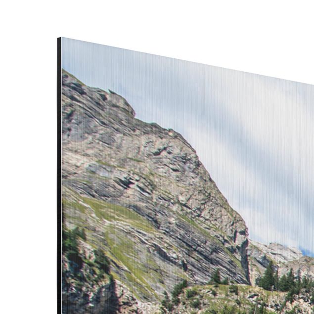 Alu-Dibond - Traumhafter Bergsee - Hochformat