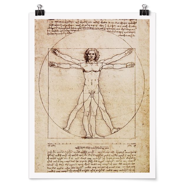 Poster - Da Vinci - Hochformat 3:4