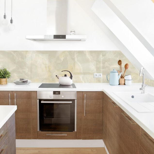 Küchenrückwand - Onyx Marmor Creme