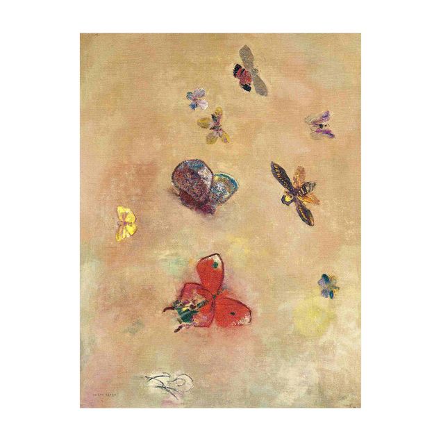 Teppiche groß Odilon Redon - Bunte Schmetterlinge
