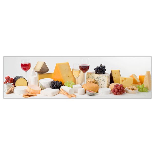 Küchenrückwand Motiv Käse-Variationen