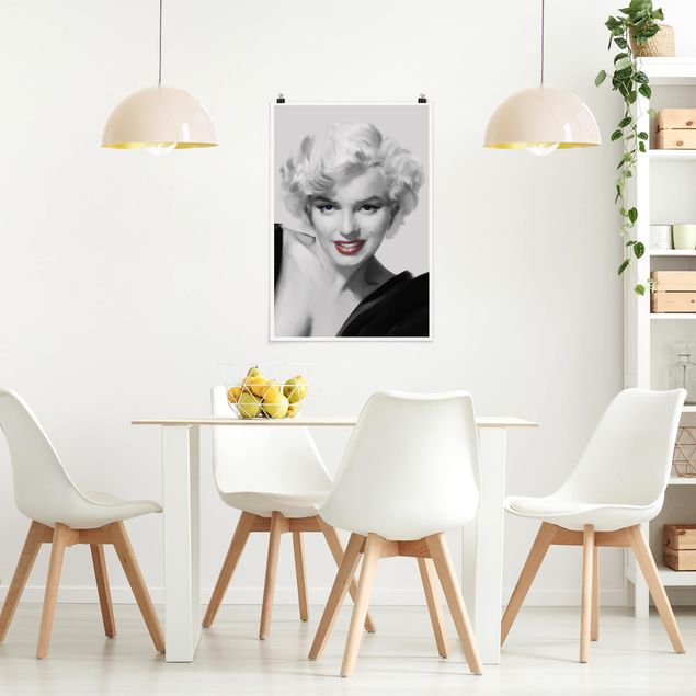 Vintage Poster Marilyn auf Sofa