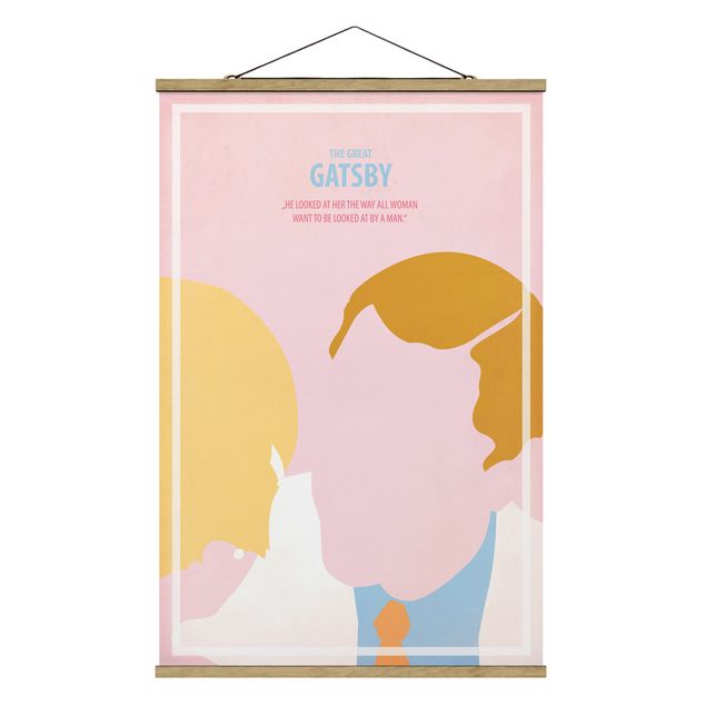 Stoffbild mit Posterleisten - Filmposter The great Gatsby - Hochformat 2:3