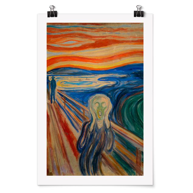abstrakte Kunst Poster Edvard Munch - Der Schrei