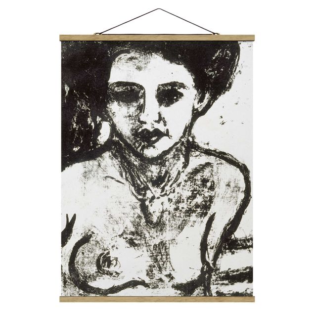 Stoffbilder mit Posterleisten Ernst Ludwig Kirchner - Artistenkind