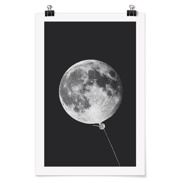 Bilder Luftballon mit Mond