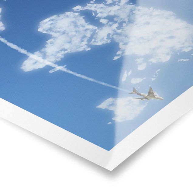 Poster - Weltreise über den Wolken - Querformat 2:3