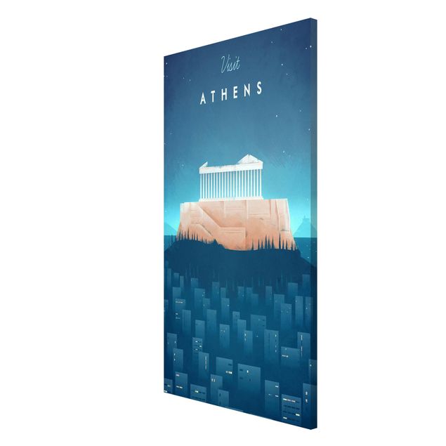 Magnettafel mit Motiv Reiseposter - Athen