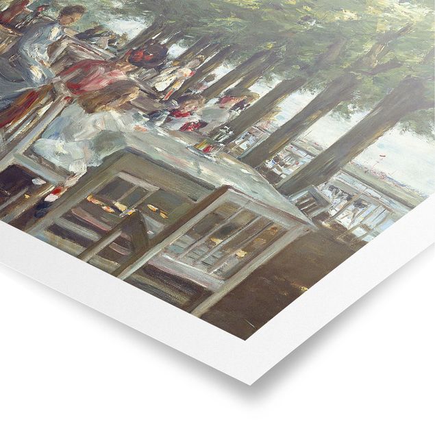 Poster - Max Liebermann - Terrasse des Restaurants Jacob - Querformat 3:4