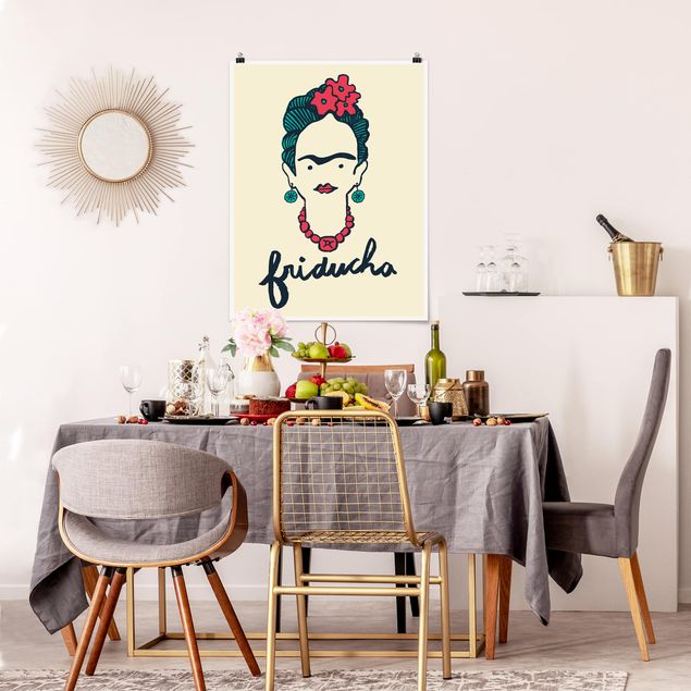 Moderne Poster Frida Kahlo - Friducha
