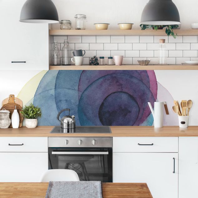 Wandpaneele Küche Urknall - lila