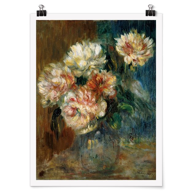 Moderne Poster Auguste Renoir - Vase Pfingstrosen