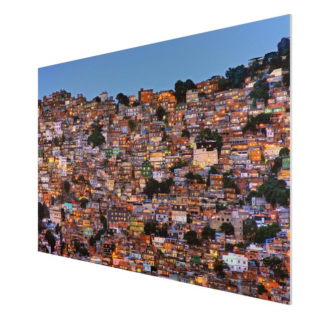 Forex Fine Art Print - Rio de Janeiro Favela Sonnenuntergang - Querformat 2:3