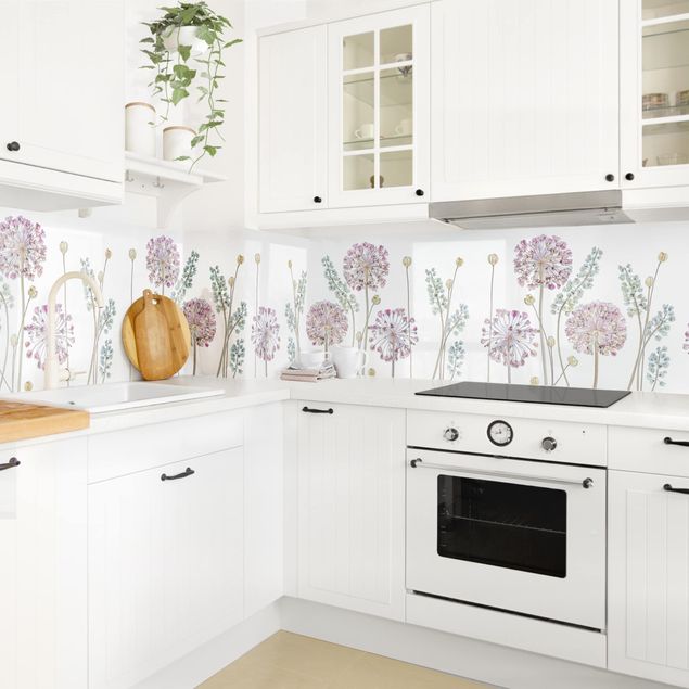 Küchenrückwand - Allium Illustration