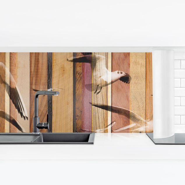 Küchenrückwand selbstklebend Seemöwen