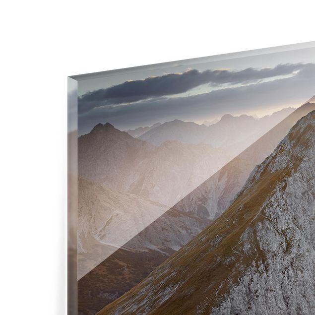 Spritzschutz Glas - Lechtaler Alpen - Panorama - 5:2