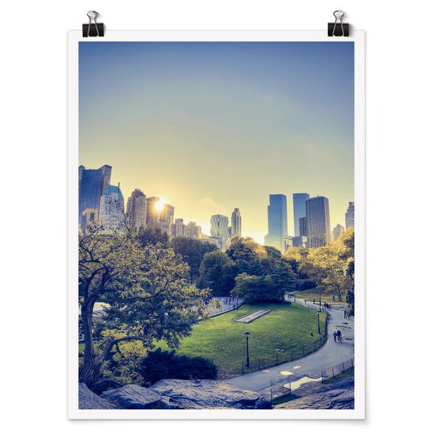 Poster - Peaceful Central Park - Hochformat 3:4