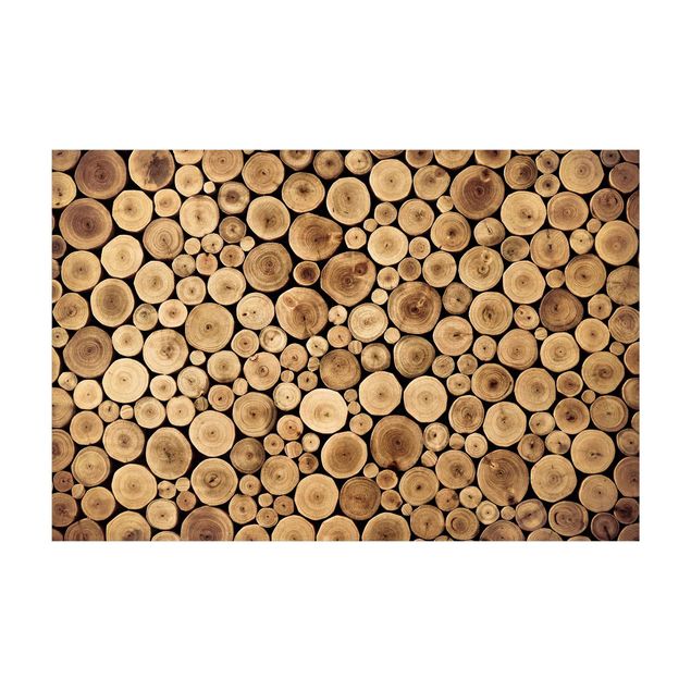 Teppich braun Homey Firewood