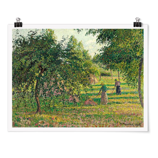 Poster Wald Camille Pissarro - Apfelbäume