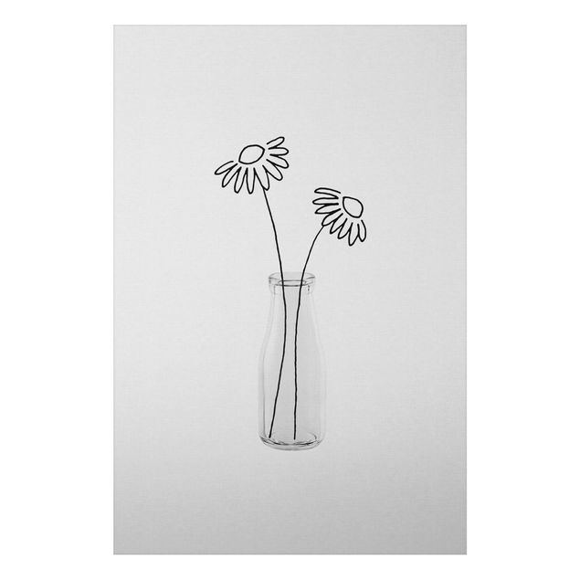 Alu-Dibond - Blumen Stillleben - Querformat