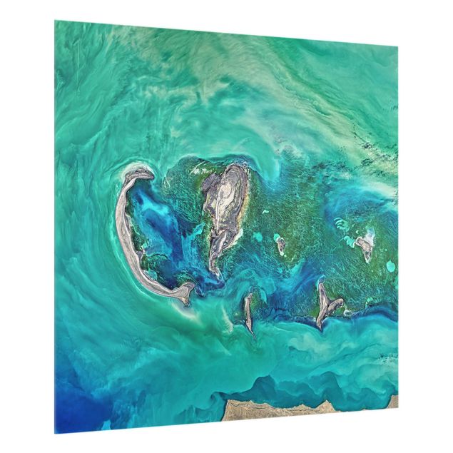 Spritzschutz Natur NASA Fotografie Kaspisches Meer