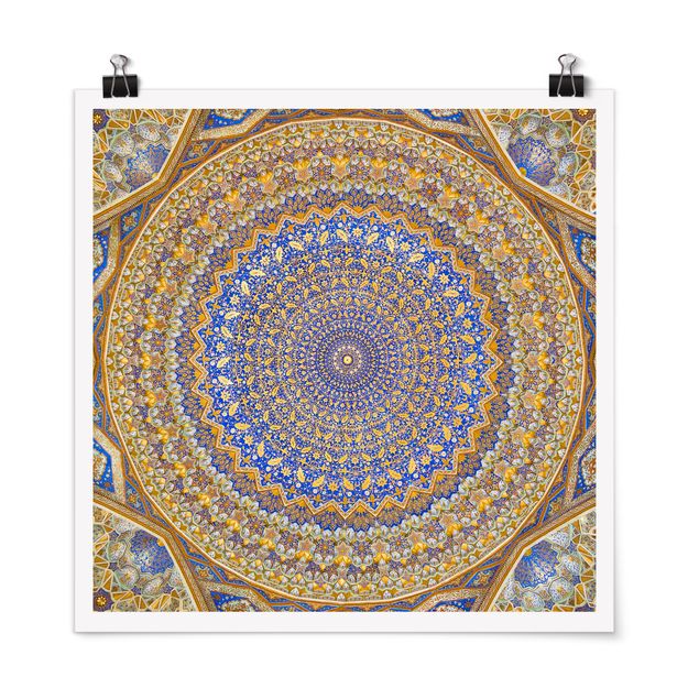 Poster - Dome of the Mosque - Quadrat 1:1