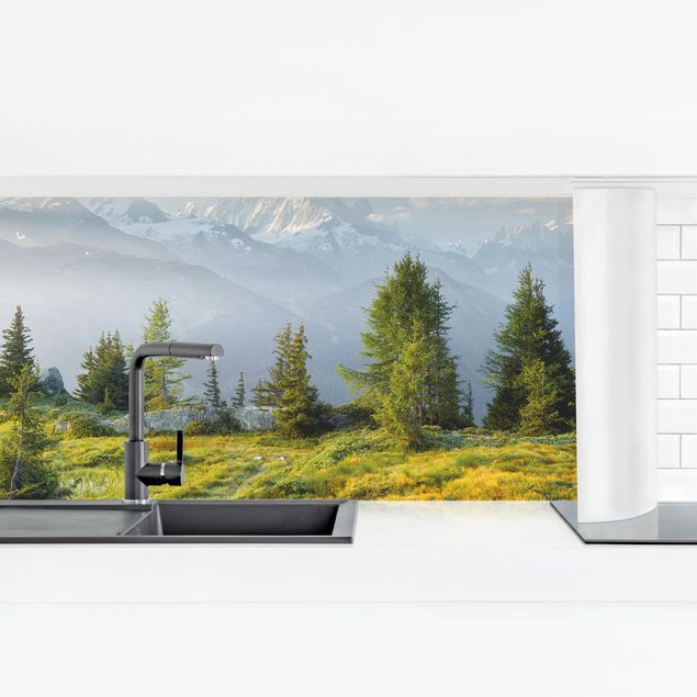 Küchenrückwand selbstklebend Émosson Wallis Schweiz
