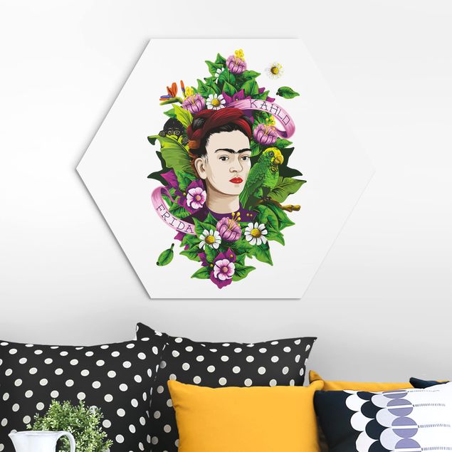 Frida Kahlo Bilder Frida Kahlo - Frida, Äffchen und Papagei
