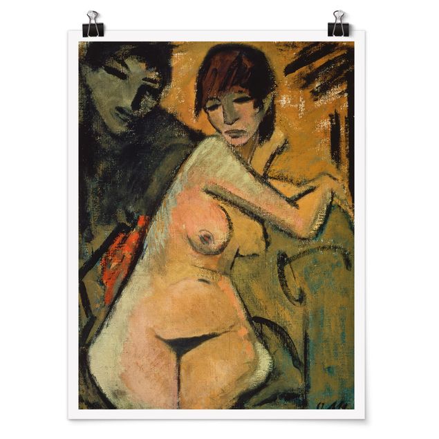 Poster Otto Mueller - Liebespaar