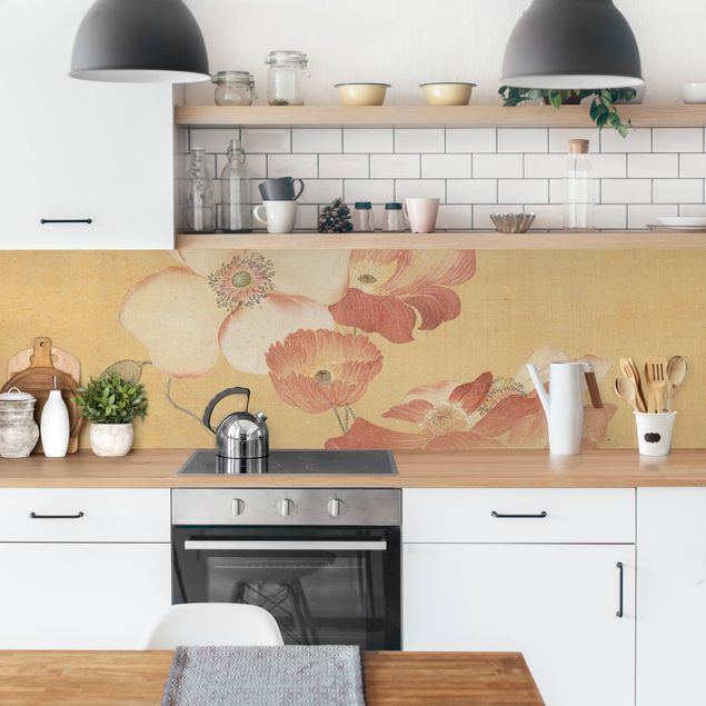Küche Wandpaneel Yun Shouping - Mohnblumen